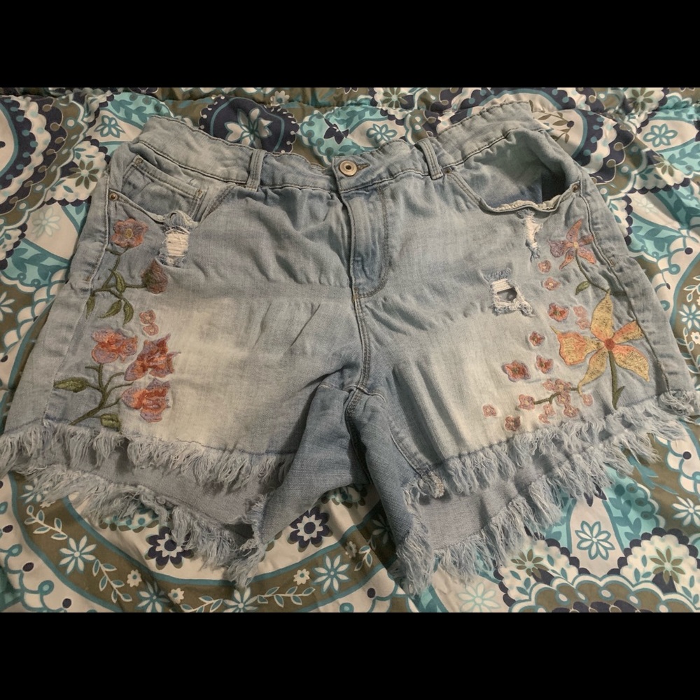 Denim shorts